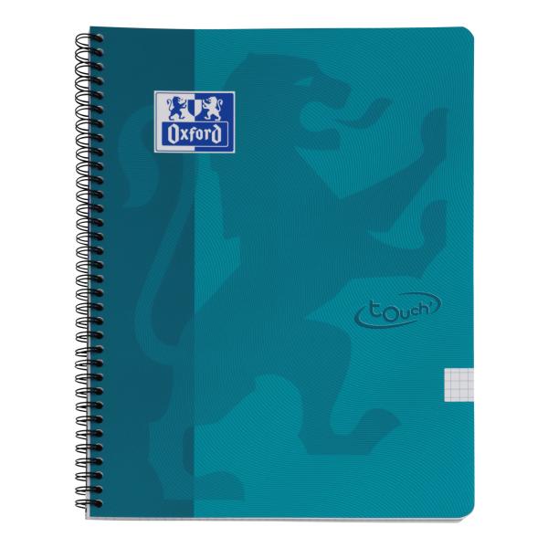 Oxford touch spiralheft 400103996 a4, kariert 70 blatt, blau - Oxford-400103996-5904017321521