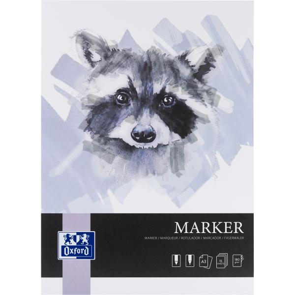 Oxford art markerblock a3 400166105 blanko, 180g 15 blatt - Oxford-400166105-5904017077664