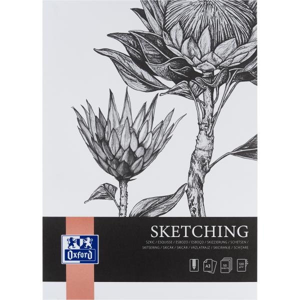 Oxford art skizzenblock a3 400166120 blanko, 120g 50 blatt - Oxford-400166120-5904017077824
