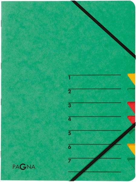 Pagna fächermappe easy a4 24061-03 grün 7 fächer - Pagna-24061-03-4013951003514