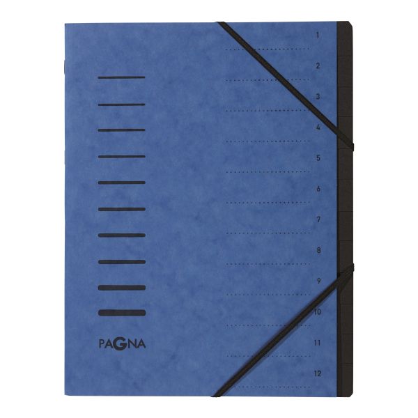 Pagna ordnungsmappe a4 40059-02 blau 12-teilig - Pagna-40059-02-4013951008045
