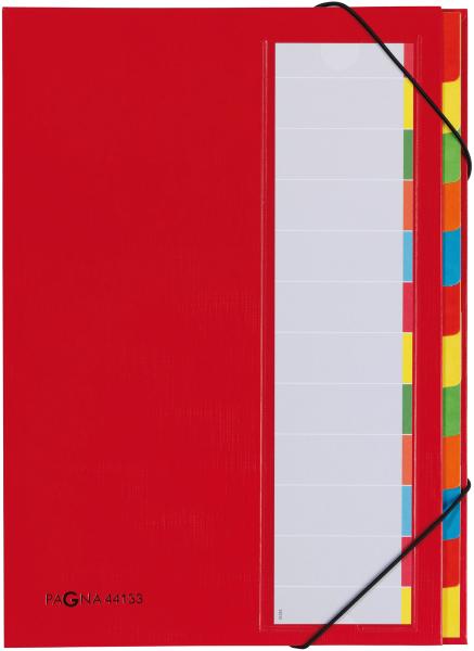 Pagna deskorganizer a4 44133-01 rot 12 fächer - Pagna-44133-01-4013951003279