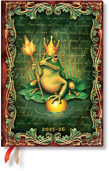 Paperblanks agenda froschkönig midi 25/26 dd0525-5 1w/2s 13m de hor hc 13x18cm - Paperblanks-dd0525-5-9780349705255