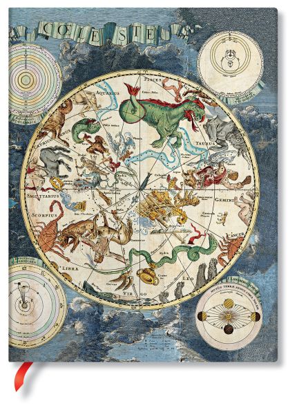 Paperblanks notizbuch flexis planisphäre fb5614-0 180×230mm, liniert, 176 s. - Paperblanks-fb5614-0-9781439756140