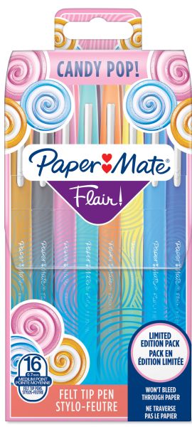 Papermate faserschreiber flair 0.7mm 2061395 candy pop 16 stück - Papermate-2061395-3501179856216