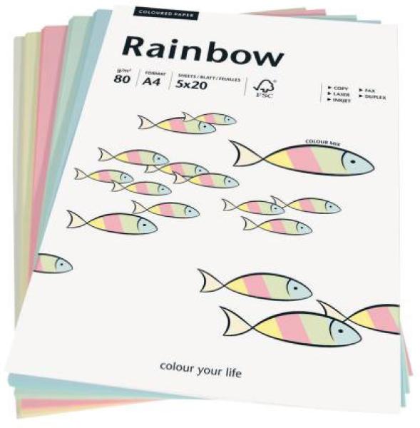Papyrus rainbow mixpack 88043187 pastell, 80g 100 blatt - Papyrus-88043187-7318761042027
