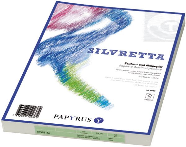 Papyrus zeichenpapier a2 88248942 140g, weiss 100 blatt - Papyrus-88248942-7612285127308