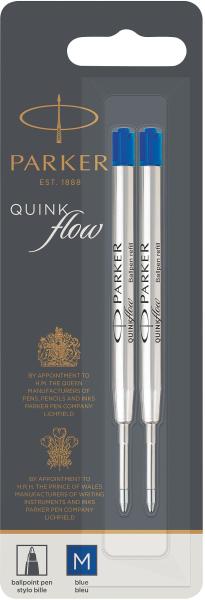 Parker kugelschreibermine m 1950373 quinkflow, 2stk, blau - Parker-1950373-3501179503738
