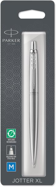 Parker kugelschreiber m 2122760 jotter xl silber blister - Parker-2122760-3026981227608