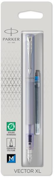 Parker füllfederhalter m 2159765 vector xl silber - Parker-2159765-3026981597657