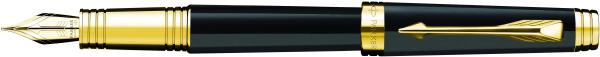 Parker füllfederhalter f s0887810 premier black gold - Parker-s0887810-3501170887813