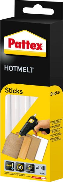 Pattex heissklebesticks 10 st ptk6 transp.,rund, länge 200 mm - Pattex-ptk6-4015000077040