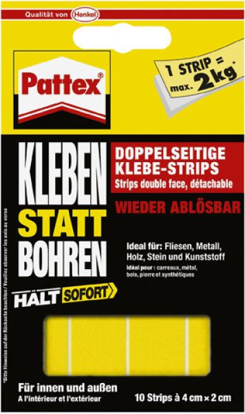 Pattex montage klebe-strips pxms1 blister 10 stück - Pattex-pxms1-4015000405065