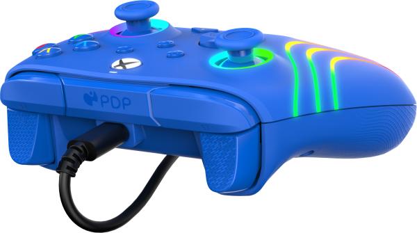 Pdp afterglow wave wired ctrl 049-024-bl xbox seriesx, blue - Pdp-049-024-bl-0708056071783-05.jpg