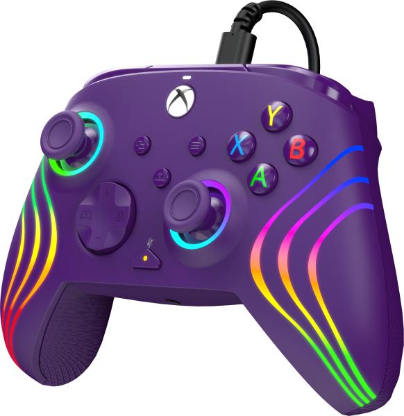 Pdp afterglow wave wired ctrl 049-024-pr xbox seriesx, purple - Pdp-049-024-pr-0708056071790-03.jpg