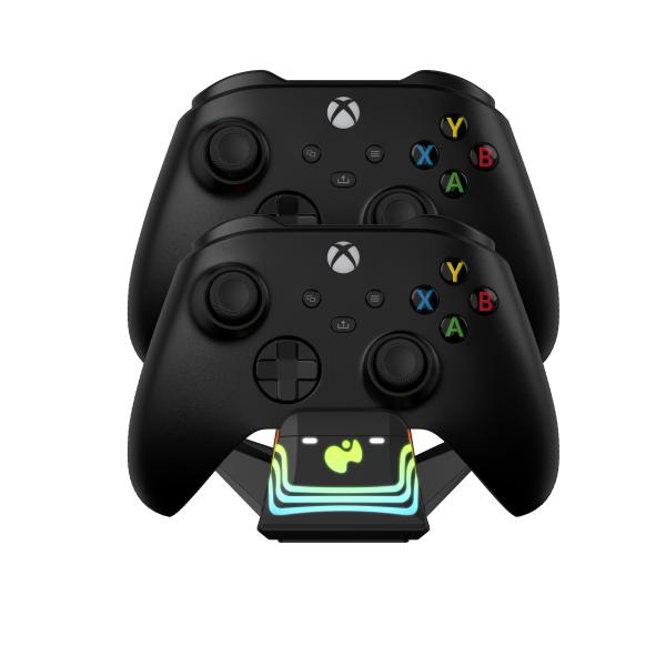 Pdp afterglowwave dual charger 049-033-bk xbox seriexx, black - Pdp-049-033-bk-0708056071875-04.jpg