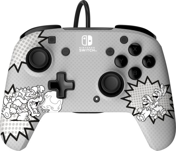 Pdp rematch wired controller 500-134-comic nsw, comic mario - Pdp-500-134-comic-0708056069698
