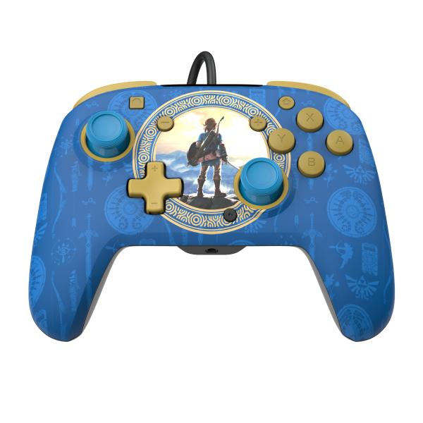 Pdp remacth wired controller 500-134-hlbl nsw,zelda,hyrule blue - Pdp-500-134-hlbl-0708056070830