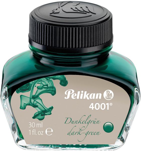 Pelikan tintenglas 4001 30ml 300056 grün - Pelikan-300056-4012700300058