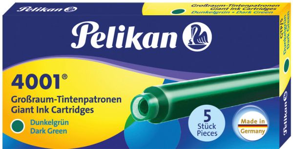 Pelikan tintenpatronen gtp/5 300070 grün 5 stück - Pelikan-300070-4012700300072