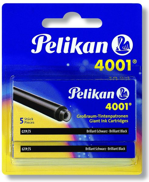Pelikan tintenpatronen gtp/5/2/b 330860 schwarz, 2x5 stück - Pelikan-330860-4012700330864