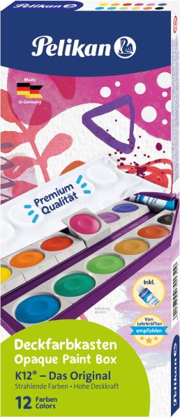 Pelikan farbkasten k12 701327 violett 12 farben - Pelikan-701327-4012700701329