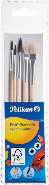 Pelikan pinsel starter-set 718163 5 stück assortiert - Pelikan-718163-4012700718167