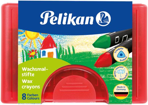 Pelikan wachsmaler griffix 722942 8 farben ass. etui - Pelikan-722942-4012700722942