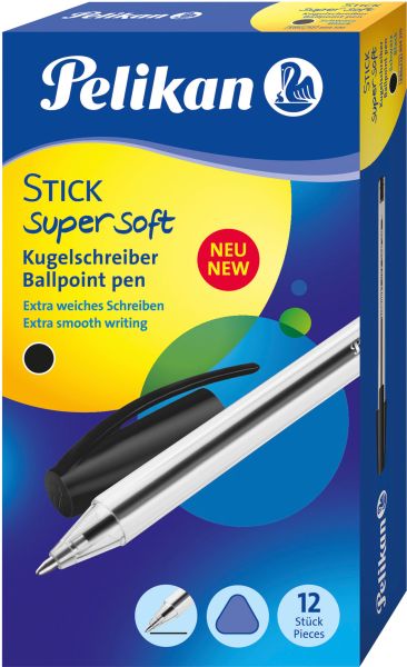 Pelikan kugelschreiber stick super 1mm 804370 schwarz - Pelikan-804370-4012700804372