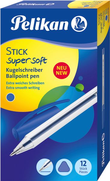 Pelikan kugelschreiber stick super 1mm 804387 blau - Pelikan-804387-4012700804389