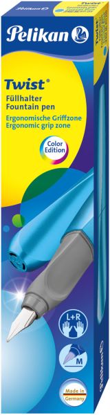 Pelikan füllhalter twist m 811255 frosted blue - Pelikan-811255-4012700811257