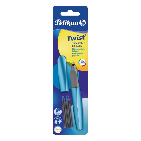 Pelikan tintenroller twist m 811286 frosted blue - Pelikan-811286-4012700811288