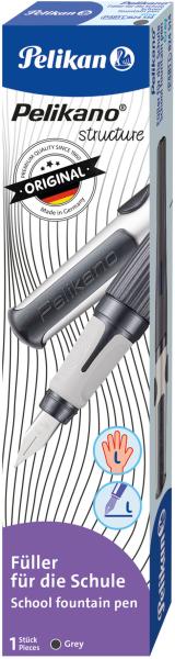 Pelikan füllhalter structure l 824514 grau, linkshänder - Pelikan-824514-4012700824516