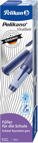 Pelikan füllhalter structure m 824521 blau, rechtshänder - Pelikan-824521-4012700824523