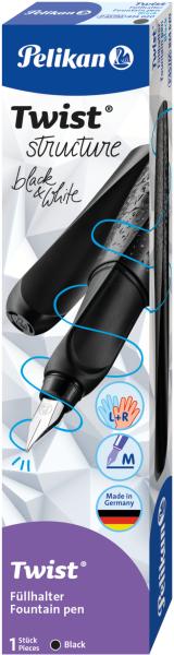 Pelikan füllhalter twist strucure m 824613 schwarz - Pelikan-824613-4012700824615