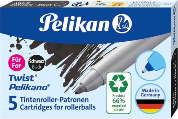 Pelikan patrone tintenroller eco 824699 schwarz - Pelikan-824699-4012700824691
