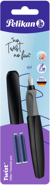 Pelikan füllhalter twist m 946814 schwarz - Pelikan-946814-4012700946812