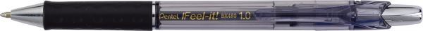 Pentel kugelschreiber feel-it 1mm bx480-a schwarz - Pentel-bx480-a-0884851028679