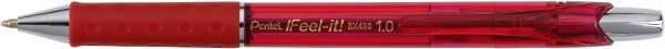 Pentel kugelschreiber feel-it 1mm bx480-b rot - Pentel-bx480-b-0884851028686