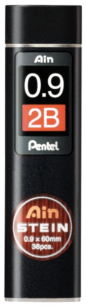 Pentel minen ainstein 2b c279-2bo 0,9mm 36 stück - Pentel-c279-2bo-4902506269379