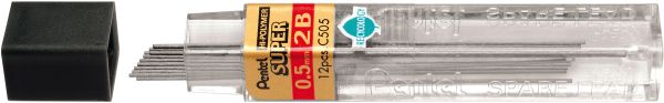 Pentel minen 2b c505-2b 0,5mm 12 stück - Pentel-c505-2b-3474370505040