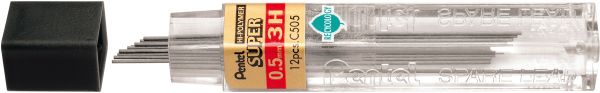 Pentel minen 3h c505-3h 0,5mm 12 stück - Pentel-c505-3h-0072512006269