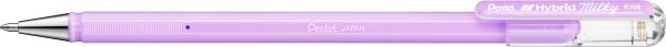 Pentel roller hybrid metal 0.8mm k108-pv pastell violett - Pentel-k108-pv-0884851039699