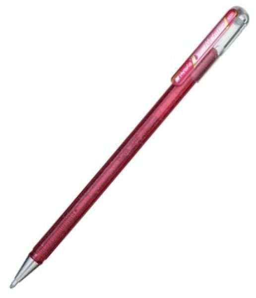 Pentel roller hybrid dual metallic k110-dpx pink/metallic pink 1.0mm - Pentel-k110-dpx-0884851024589