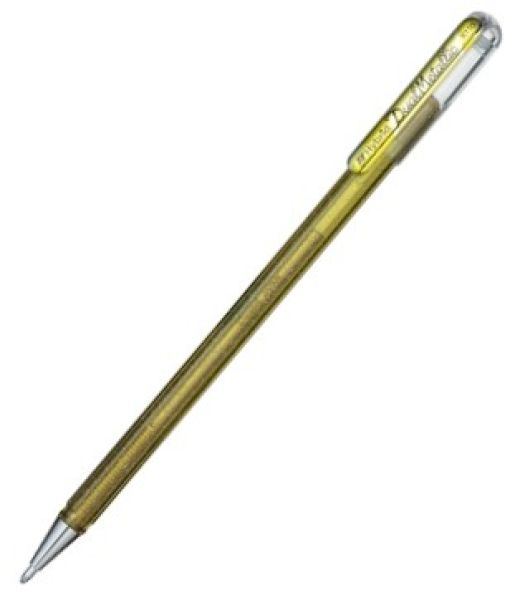 Pentel roller hybrid dual metallic k110-dxx gold 1.0mm - Pentel-k110-dxx-0884851024602