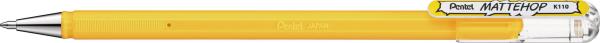 Pentel gel-tintenroller mattehop k110-vgx mattehop gelb - Pentel-k110-vgx-0884851059864