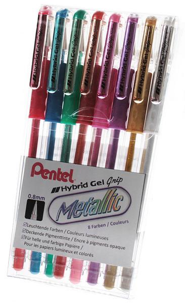 Pentel hybrid gel grip 0,8mm k118m-8 8 farben - Pentel-k118m-8-4902506060600-02.jpg