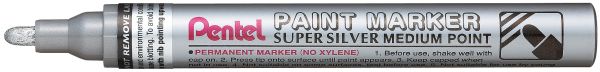 Pentel paimarker 2,5mm mmp10z silber - Pentel-mmp10z-0884851016850