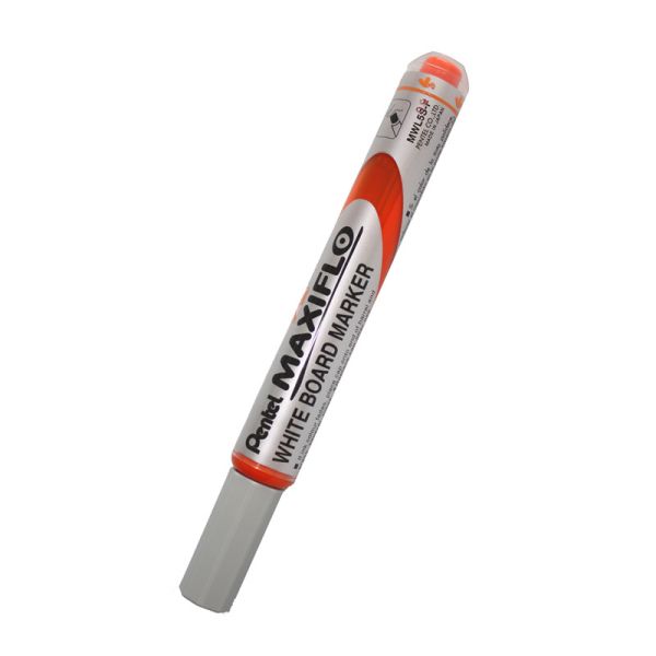 Pentel whiteboard marker maxiflo 4mm mwl5s-f orange - Pentel-mwl5s-f-3474377910762