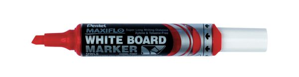Pentel whiteb. marker maxiflo 2/6mm mwl6-bo rot - Pentel-mwl6-bo-3474374600031